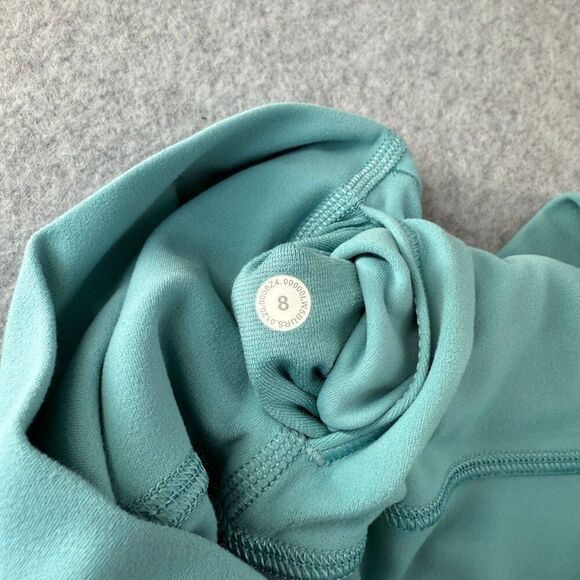 Lululemon Size 8 Tide Water Teal Align 28" Leggings RARE COLOR Tiffany Blue Wome - Picture 4 of 14